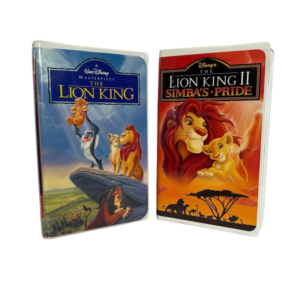 Disney The‎ Lion King and The Lion King II Simba's Pride VHS Movies